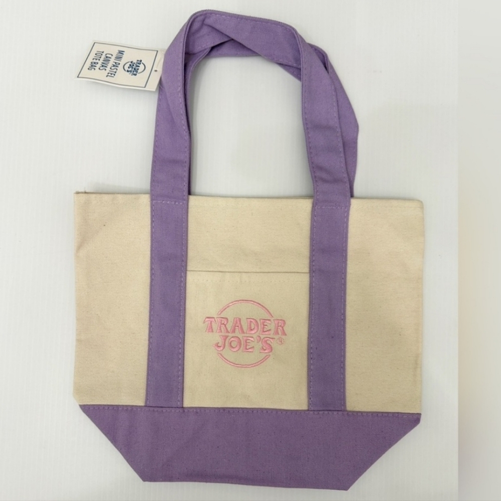 Trader Joe's Mini Canvas Tote Bag